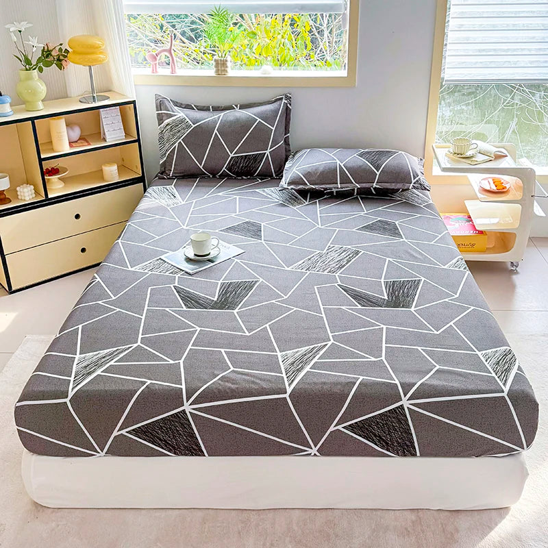 Parure de draps housses fleuris