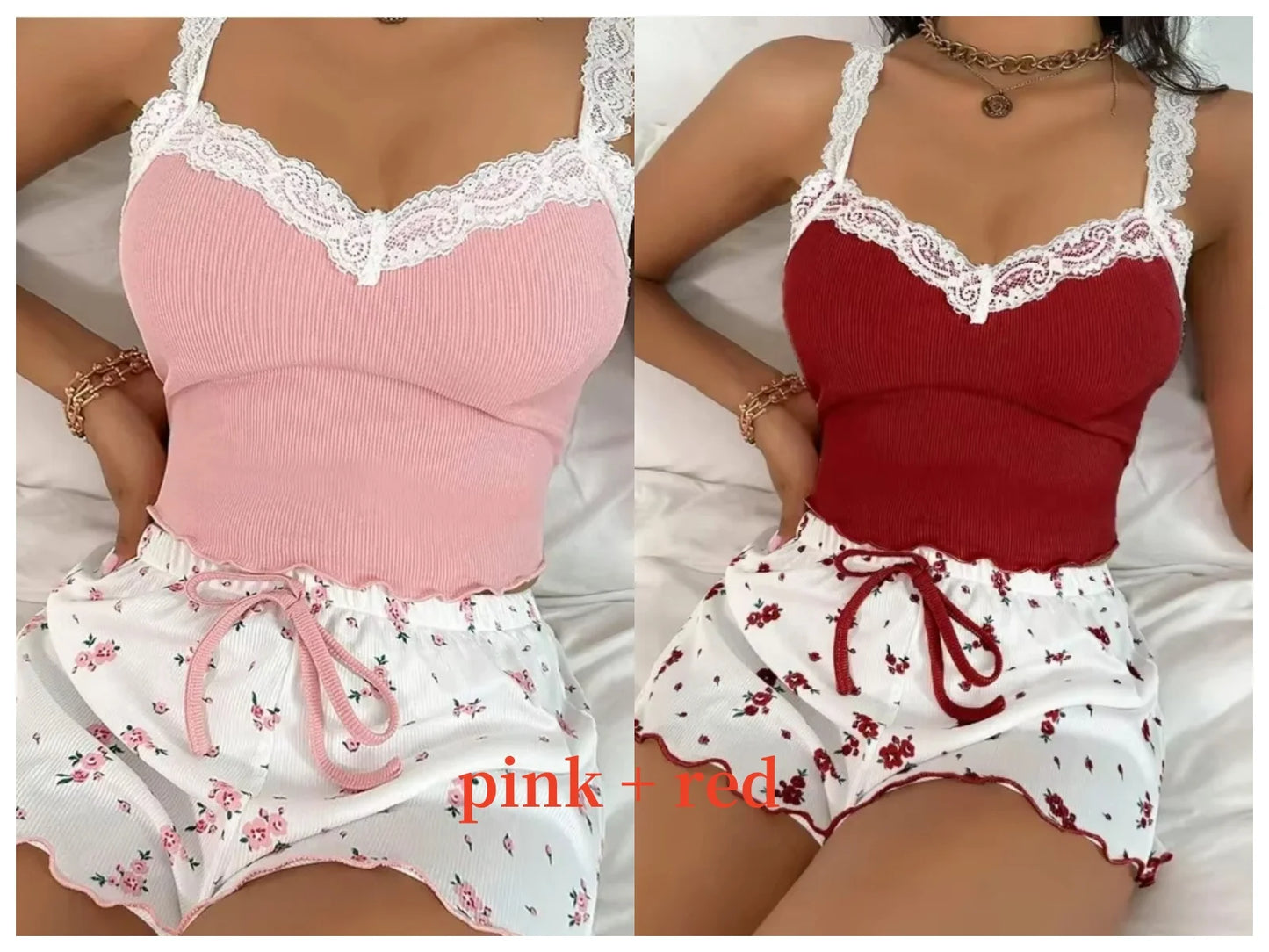 Ensemble Caraco et Short Col V