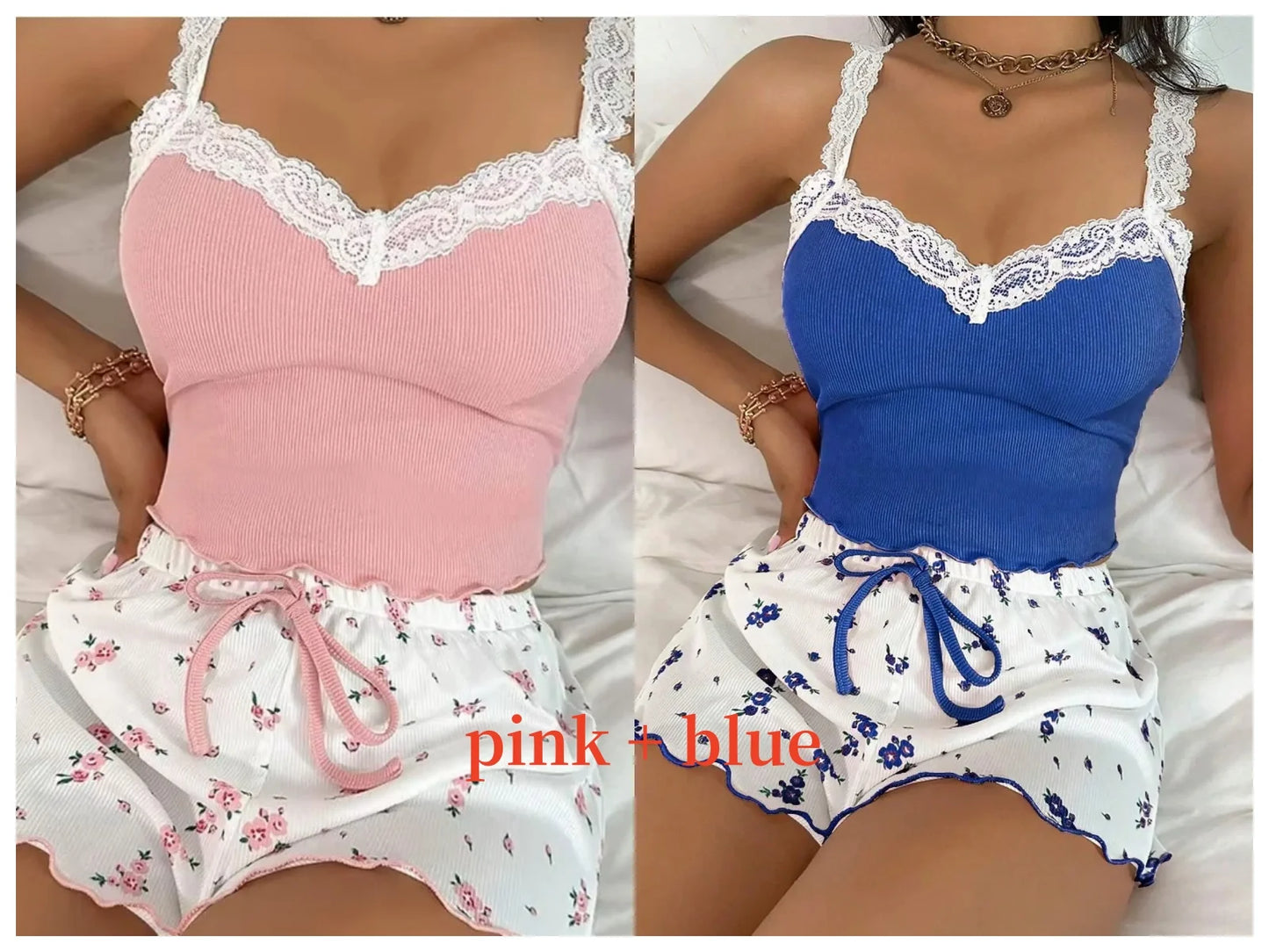 Ensemble Caraco et Short Col V