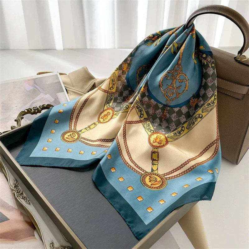 Foulard en soie à motif