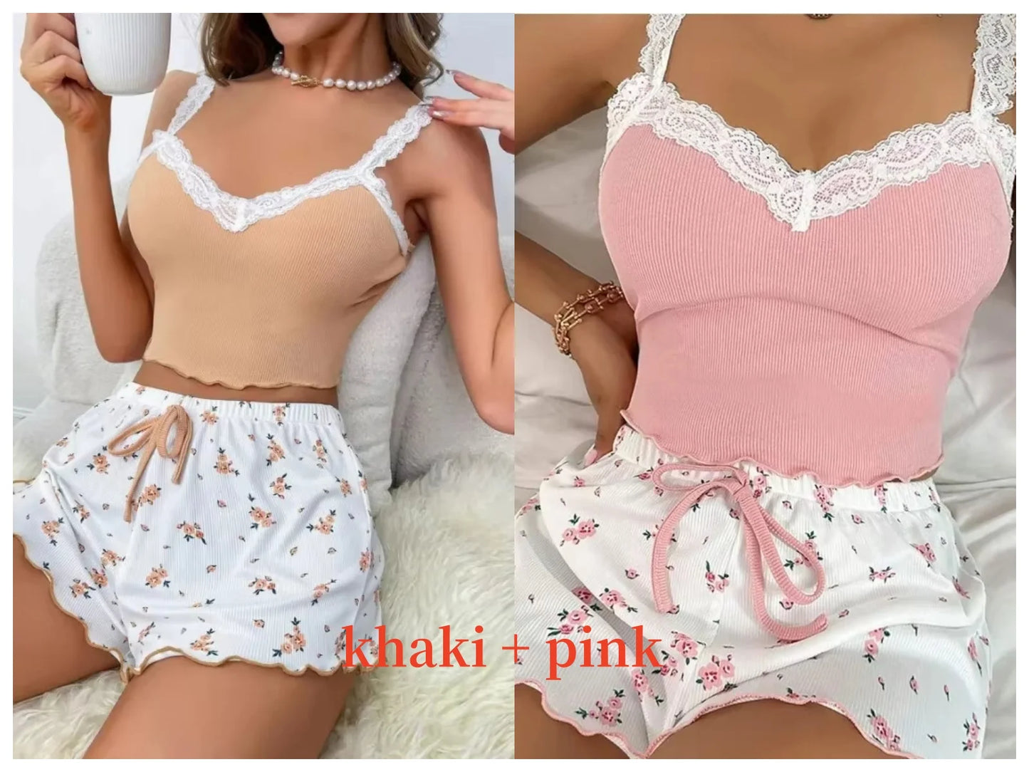 Ensemble Caraco et Short Col V