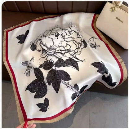 Foulard en soie à motif