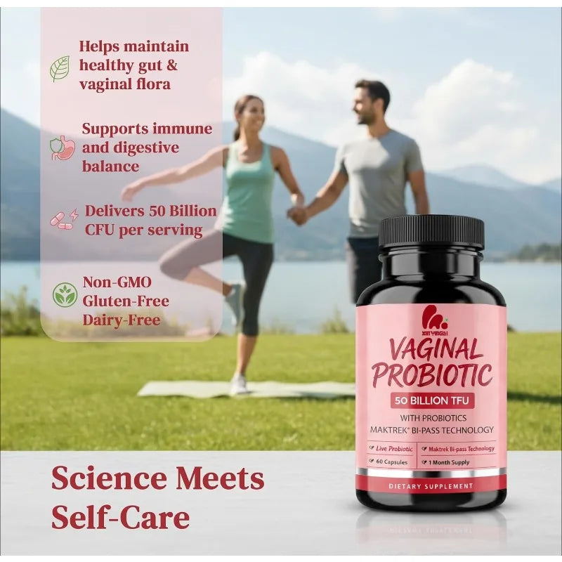 Capsules de probiotiques pour femmes
