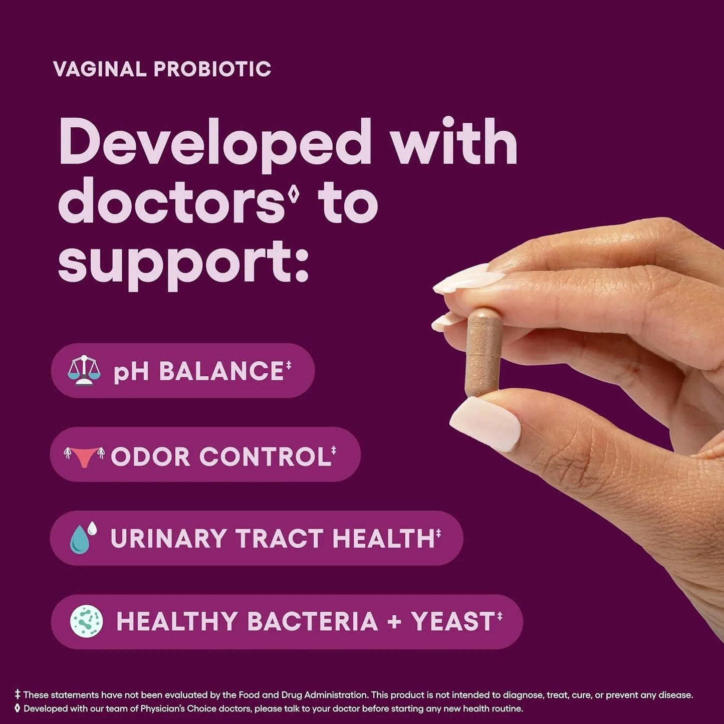 Gélules probiotiques vaginales pour femmes