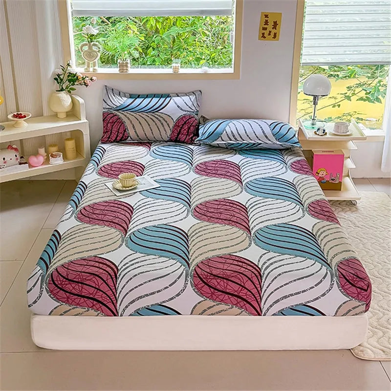 Parure de draps housses fleuris