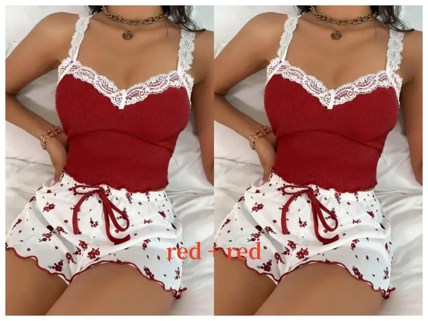 Ensemble Caraco et Short Col V