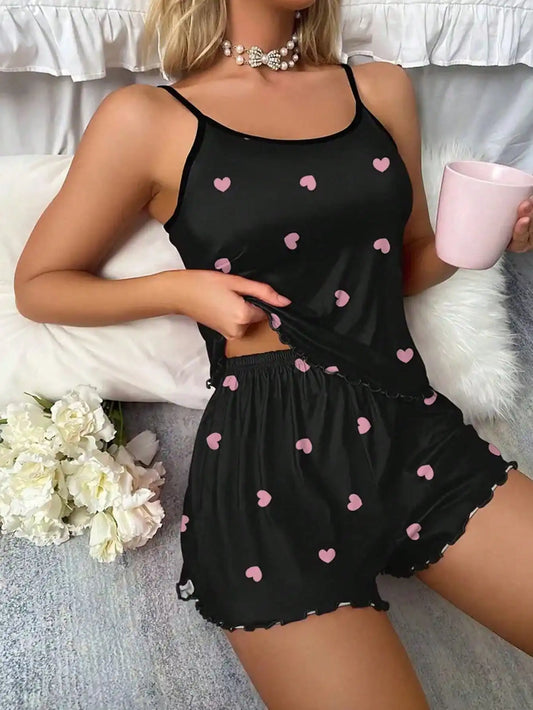 Pyjama Cœur Imprimé