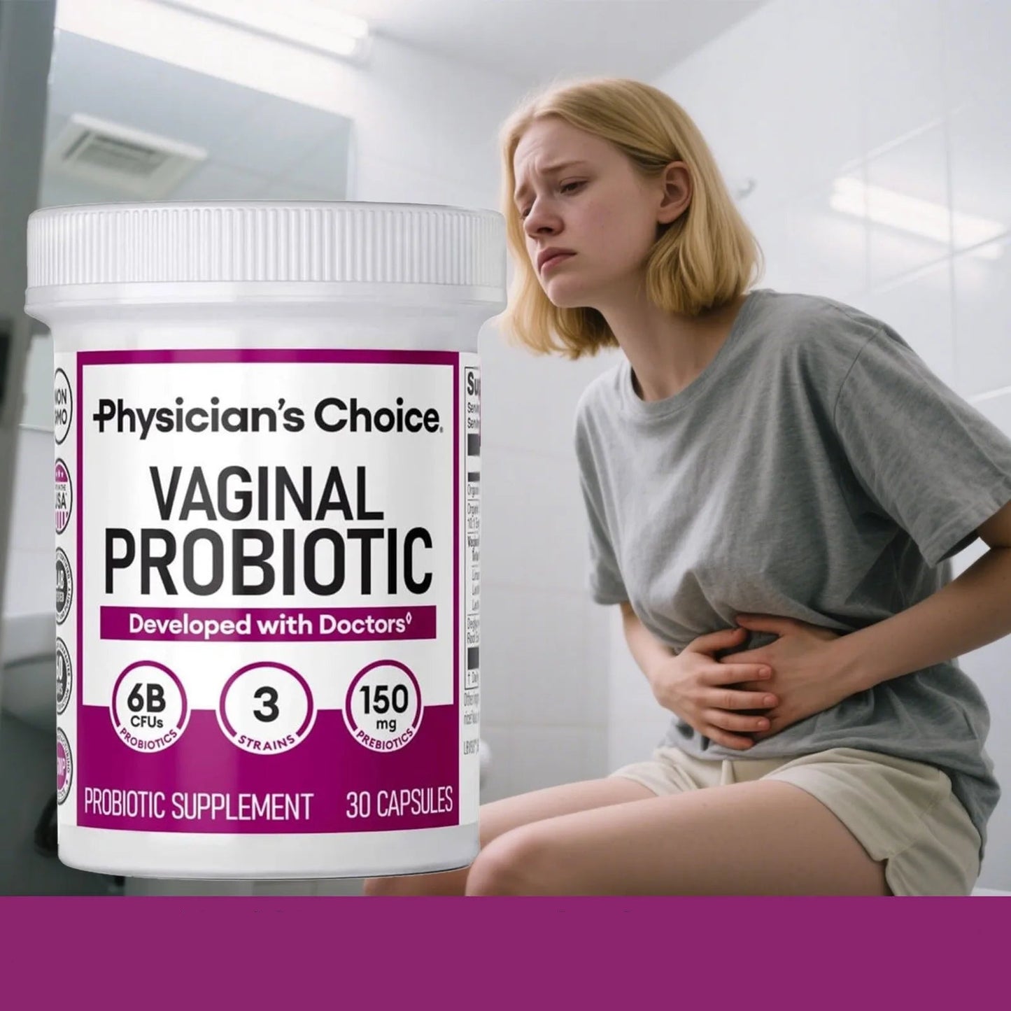 Gélules probiotiques vaginales pour femmes