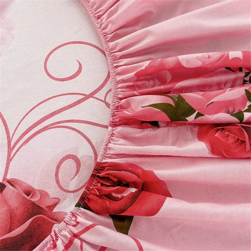 Parure de draps housses fleuris
