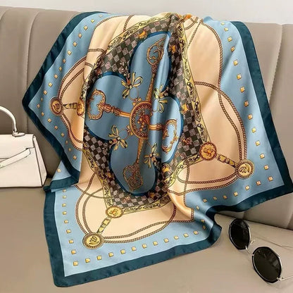 Foulard en soie à motif