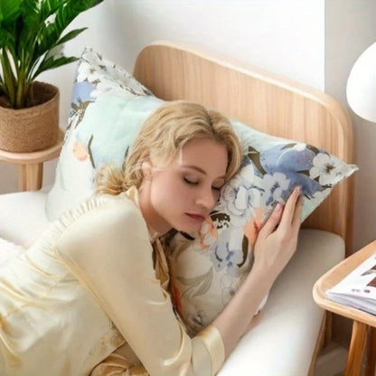 2 taies d'oreiller en satin
