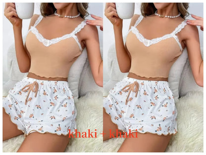 Ensemble Caraco et Short Col V