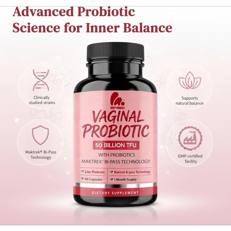 Capsules de probiotiques pour femmes