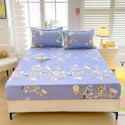 Parure de draps housses fleuris