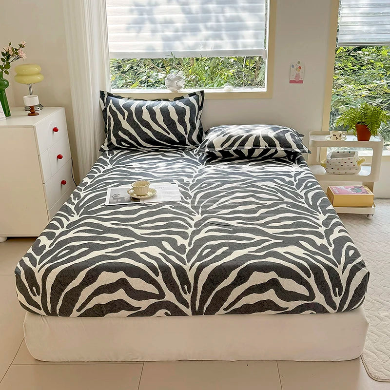Parure de draps housses fleuris