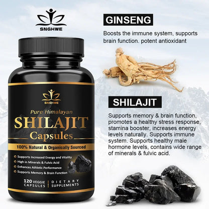 Complément de Shilajit Pur de l'Himalaya