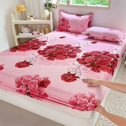 Parure de draps housses fleuris