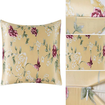 2 taies d'oreiller en satin