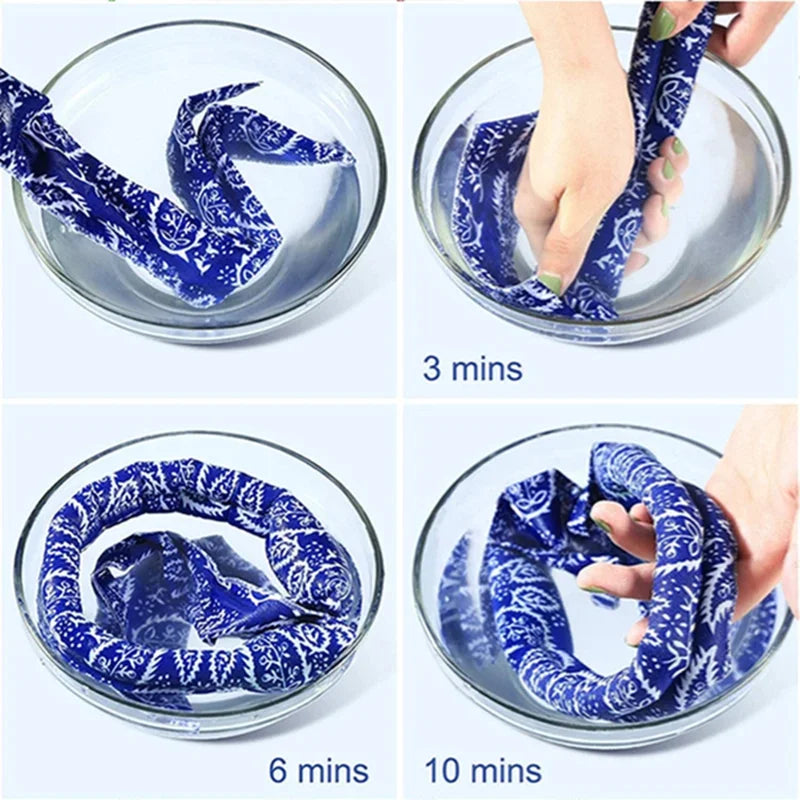 Foulard rafraîchissant pour le cou