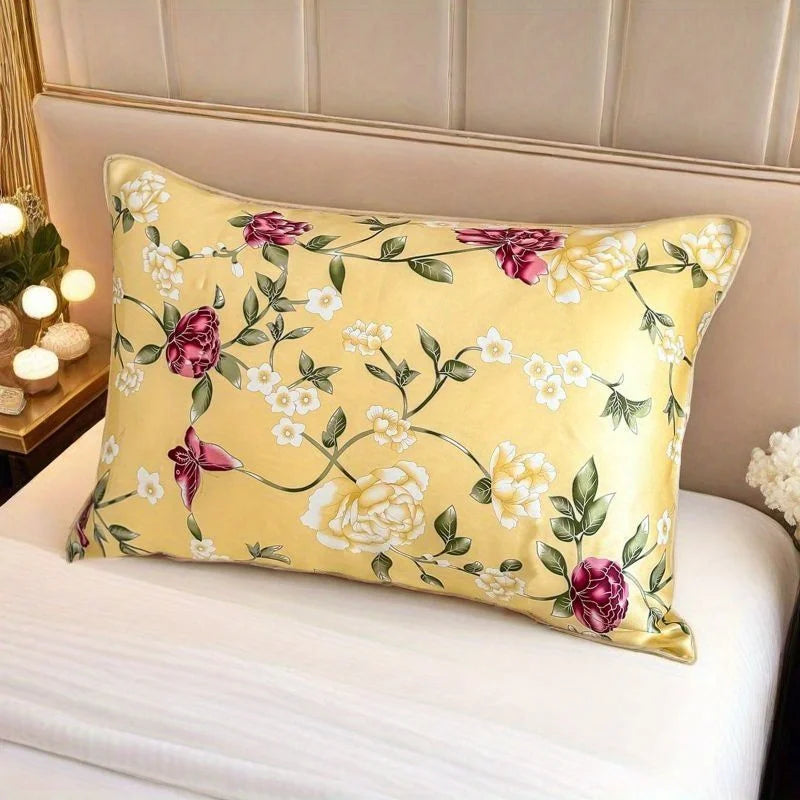 2 taies d'oreiller en satin