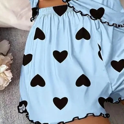 Ensemble short et t-shirt à col rond