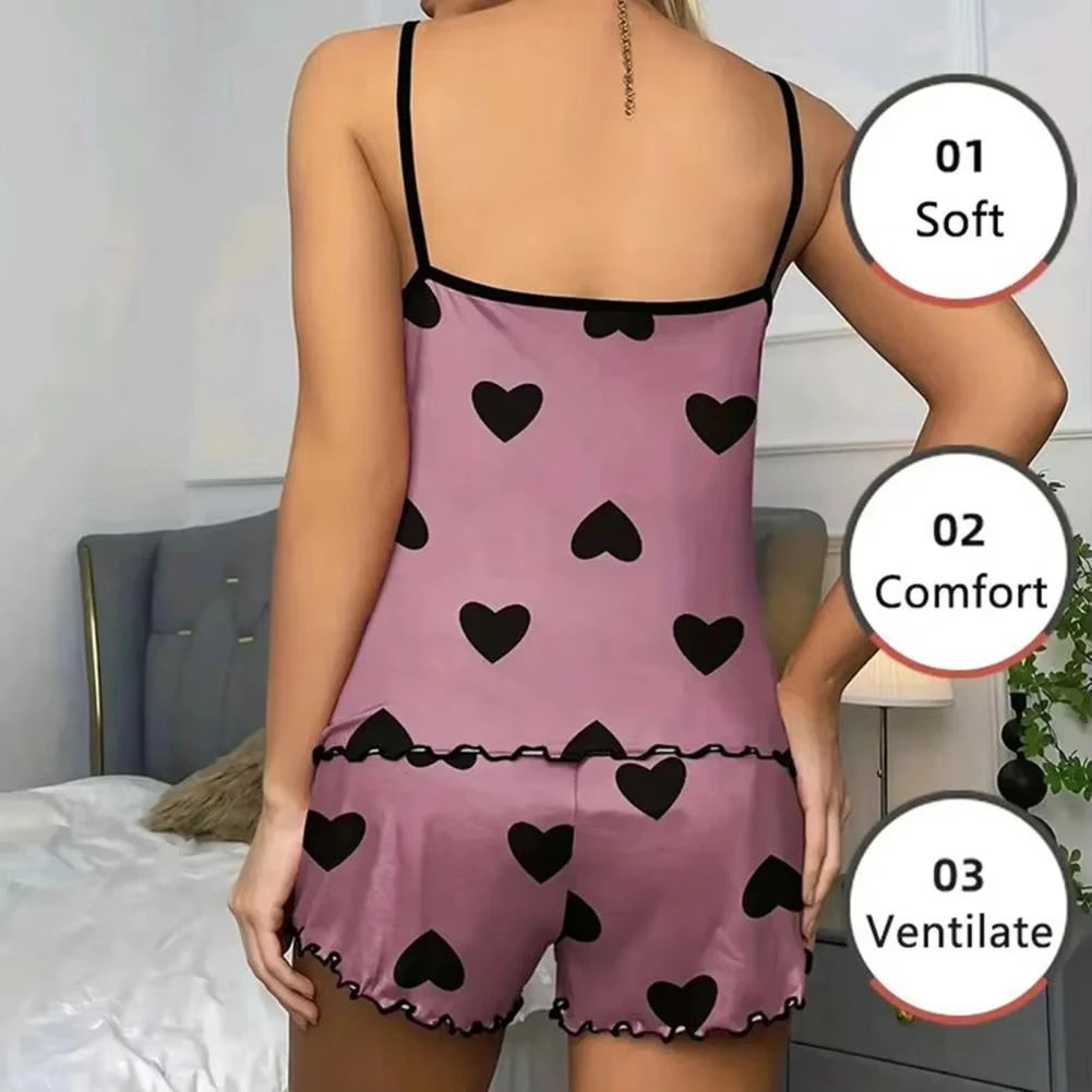 Ensemble short et t-shirt à col rond