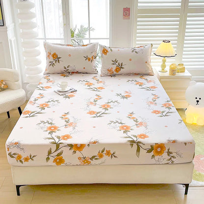 Parure de draps housses fleuris