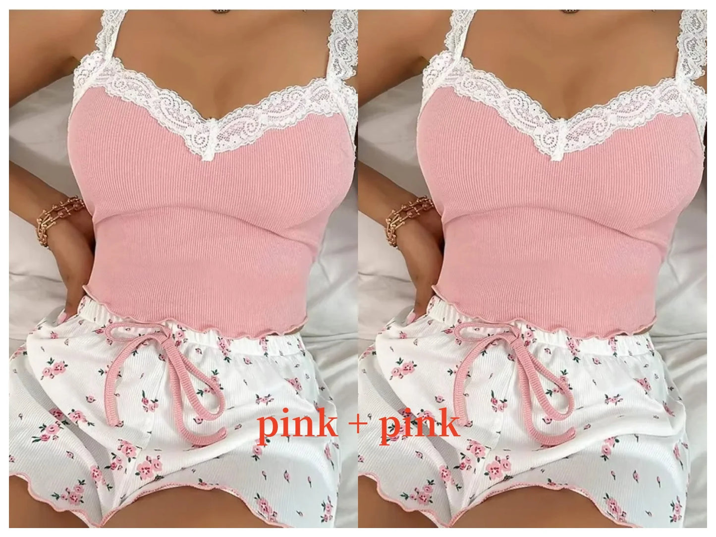 Ensemble Caraco et Short Col V