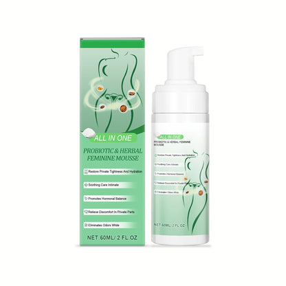 Mousse intime à base de plantes
