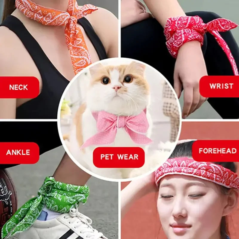 Foulard rafraîchissant pour le cou
